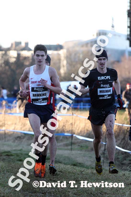 Callum Hawkins during the senior mens 8k BUPA Great Edinburgh Cross Country. Photo: David T. Hewitson/Sports for All Pics
